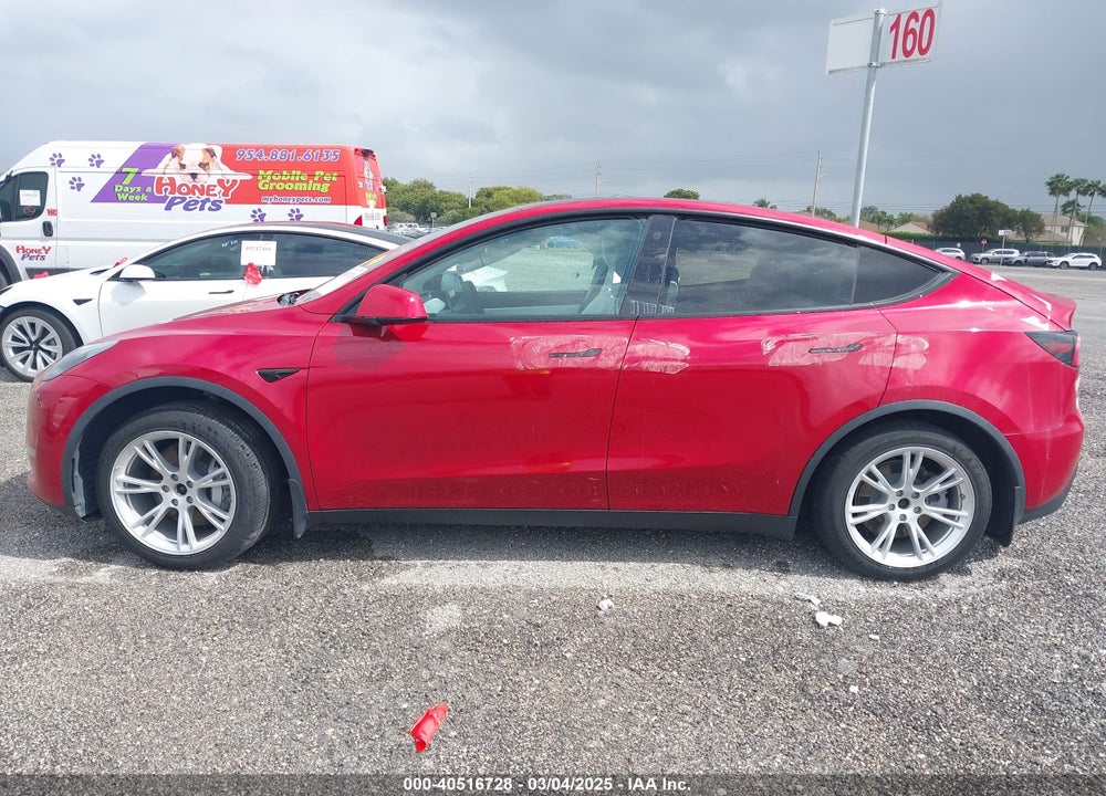 2021 TESLA MODEL Y LONG RANGE DUAL MOTOR ALL-WHEEL DRIVE VIN: 5YJYGDEE9MF189989