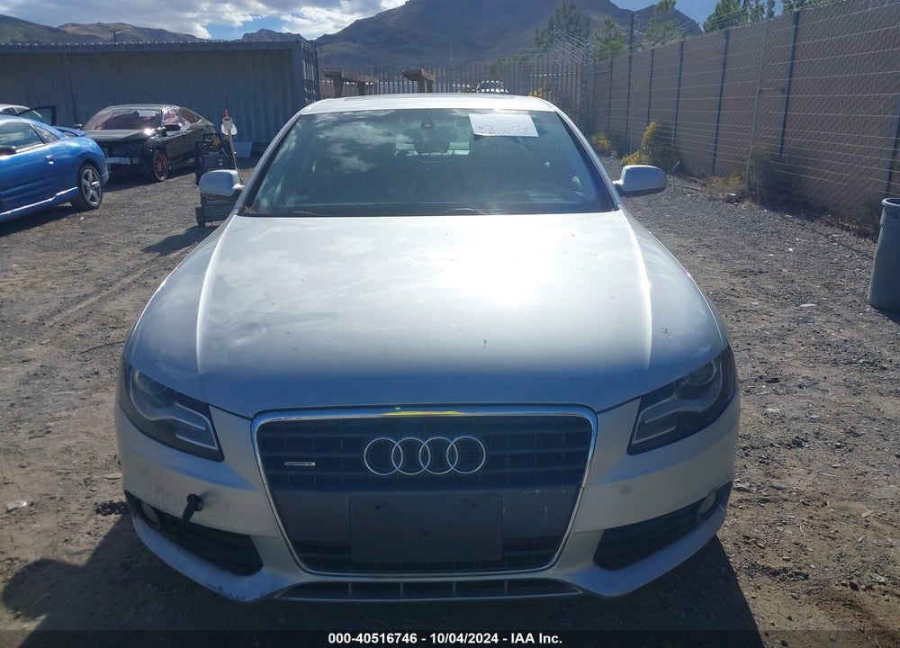 2011 AUDI A4 2.0T PREMIUM VIN: WAUFFAFL7BN051837