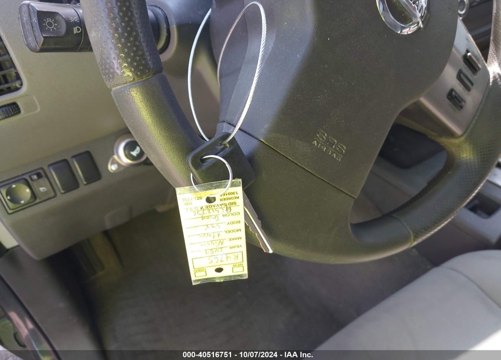2009 NISSAN XTERRA S VIN: 5N1AN08U19C513276