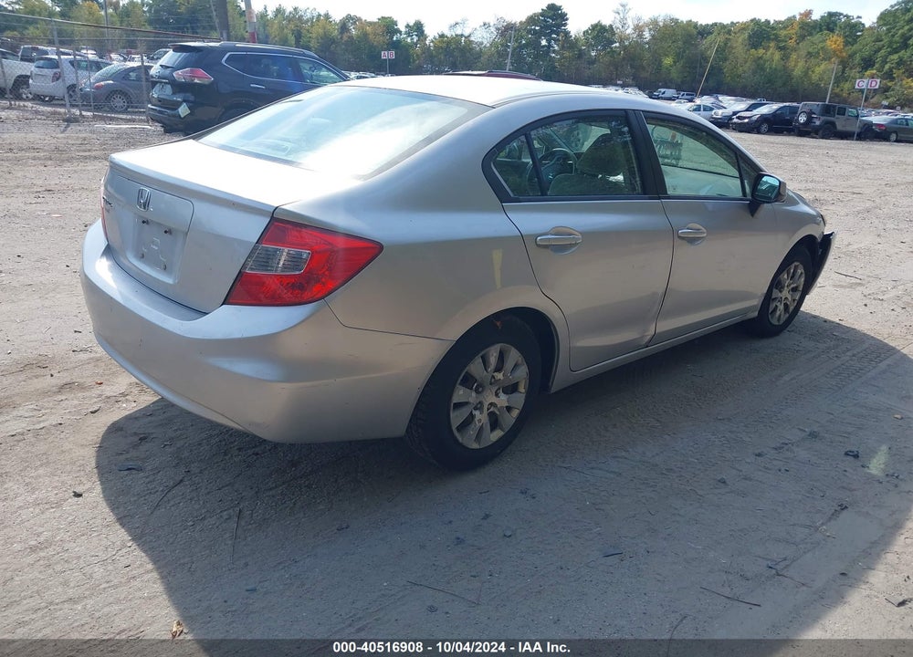 2012 HONDA CIVIC LX VIN: 2HGFB2F50CH335540
