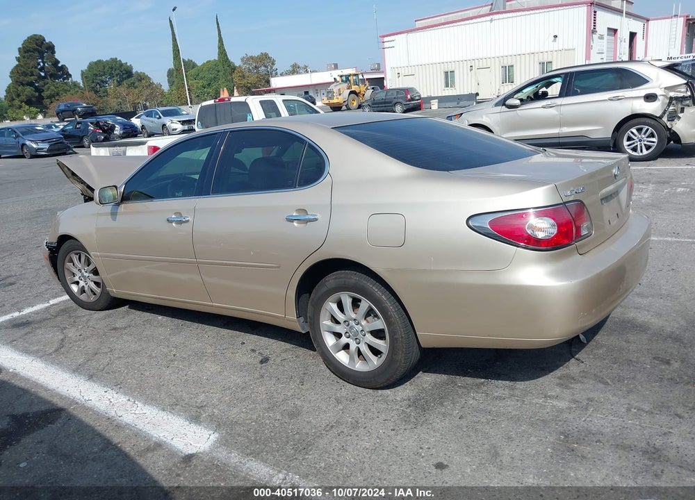 2003 LEXUS ES 300 VIN: JTHBF30GX36012601