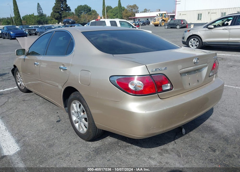 2003 LEXUS ES 300 VIN: JTHBF30GX36012601