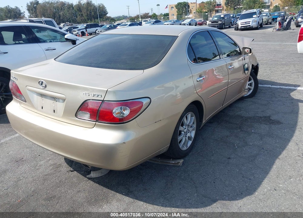 2003 LEXUS ES 300 VIN: JTHBF30GX36012601