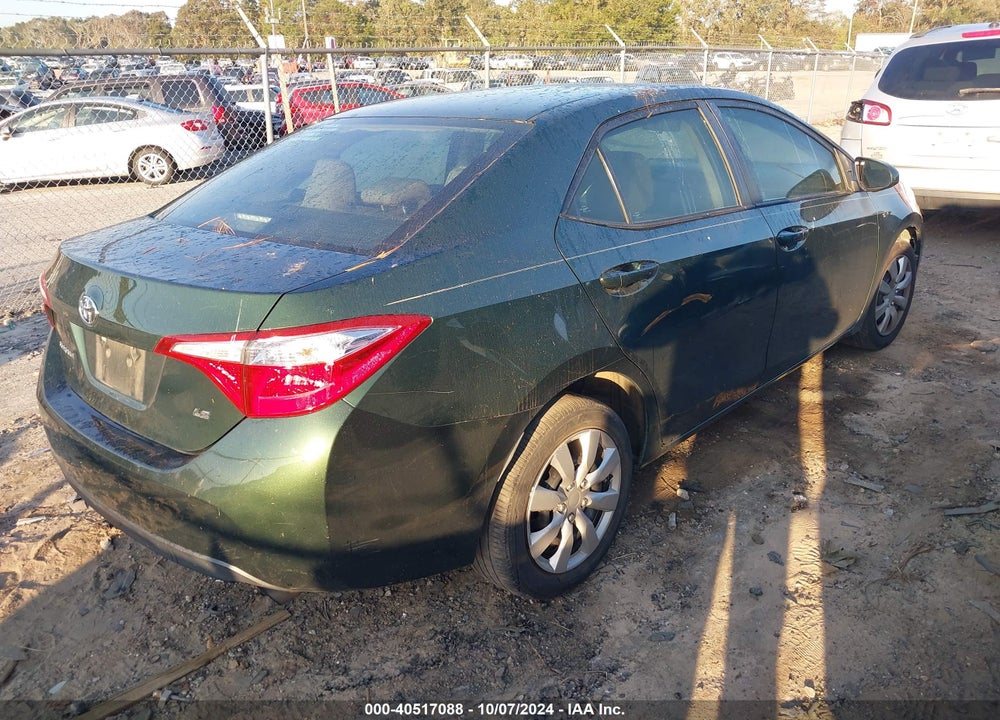 2015 TOYOTA COROLLA LE VIN: 2T1BURHE3FC427348