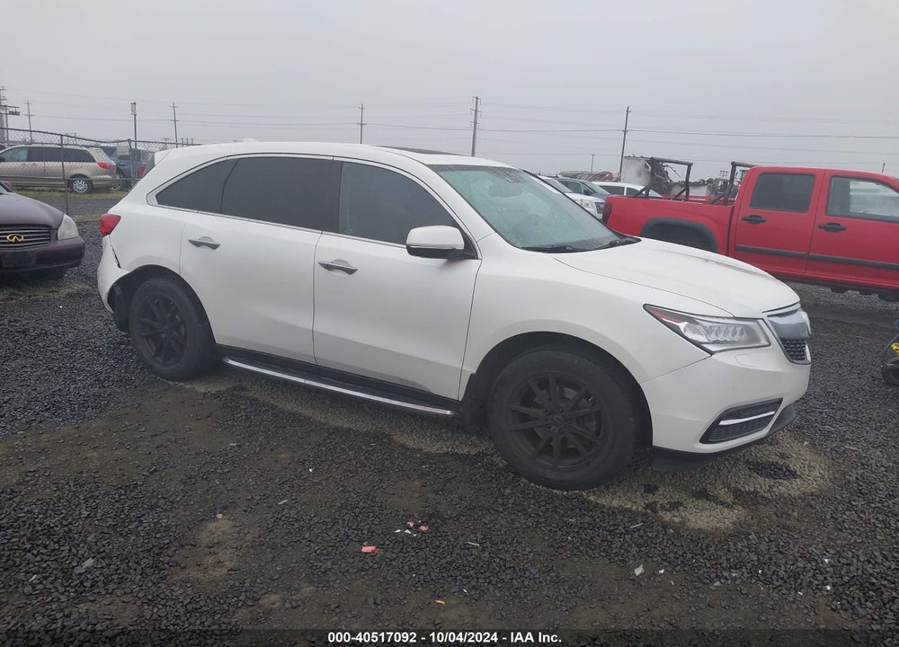 2014 ACURA MDX TECHNOLOGY PACKAGE VIN: 5FRYD4H49EB507041