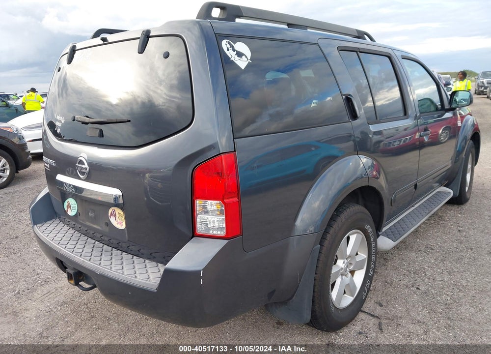 2011 PATHFINDER NISSAN  SV VIN: 5N1AR1NN7BC616134