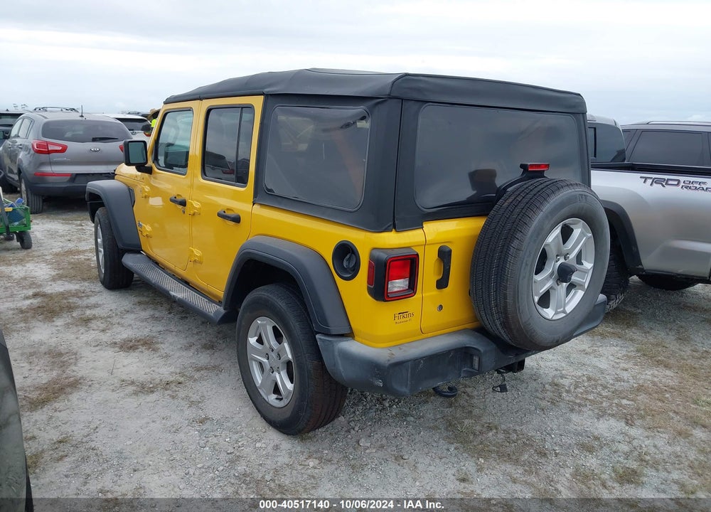 2019 ANGLER JEEP WR UNLIMITED SPORT S 4X4 VIN: 1C4HJXDG2KW538151