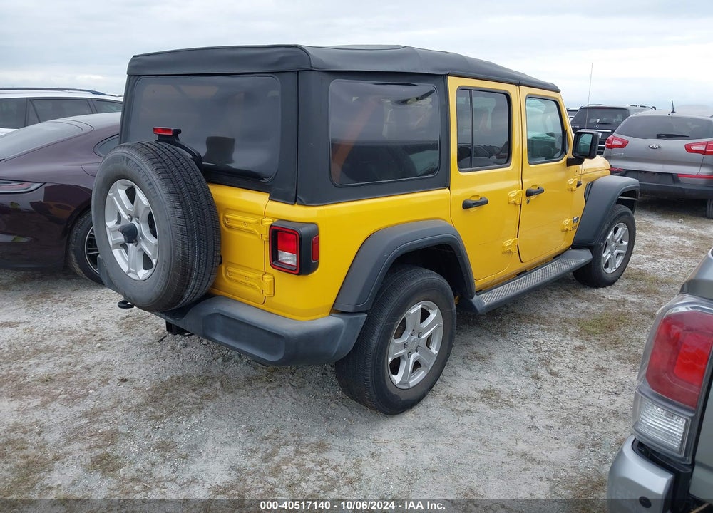 2019 ANGLER JEEP WR UNLIMITED SPORT S 4X4 VIN: 1C4HJXDG2KW538151