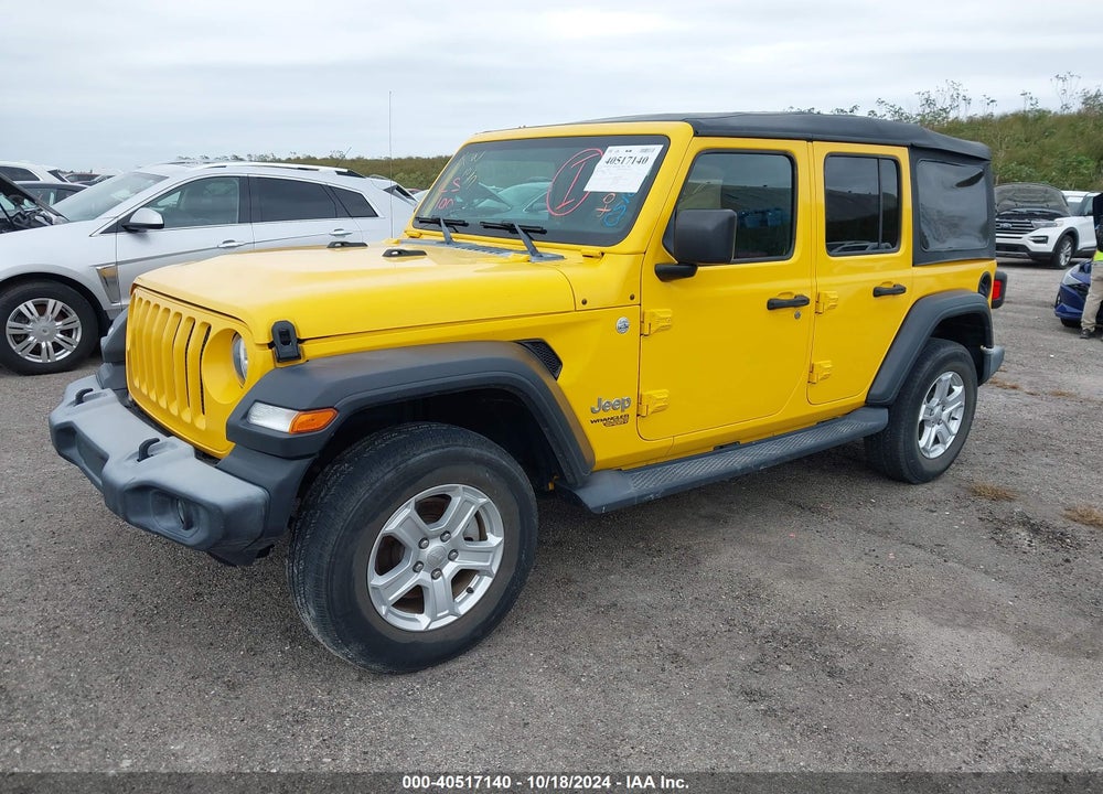 2019 ANGLER JEEP WR UNLIMITED SPORT S 4X4 VIN: 1C4HJXDG2KW538151