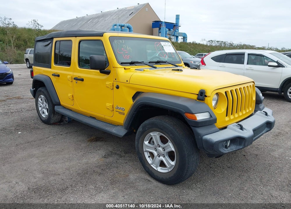 2019 ANGLER JEEP WR UNLIMITED SPORT S 4X4 VIN: 1C4HJXDG2KW538151
