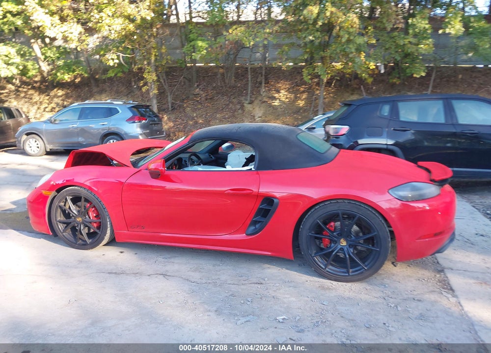2019 PORSCHE 718 BOXSTER GTS VIN: WP0CB2A8XKS228666