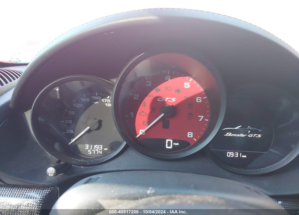 2019 PORSCHE 718 BOXSTER GTS VIN: WP0CB2A8XKS228666