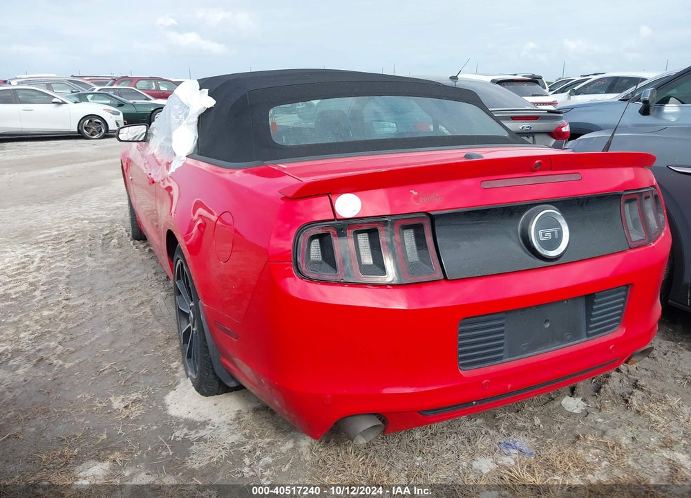 2013 FORD MUSTANG GT PREMIUM VIN: 1ZVBP8FF4D5274113