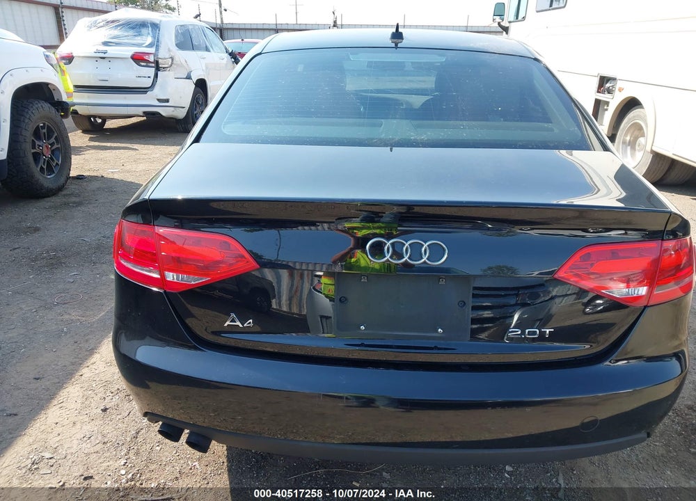 2012 AUDI A4 2.0T PREMIUM VIN: WAUBFAFL7CN005716