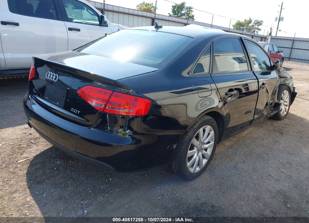 2012 AUDI A4 2.0T PREMIUM VIN: WAUBFAFL7CN005716