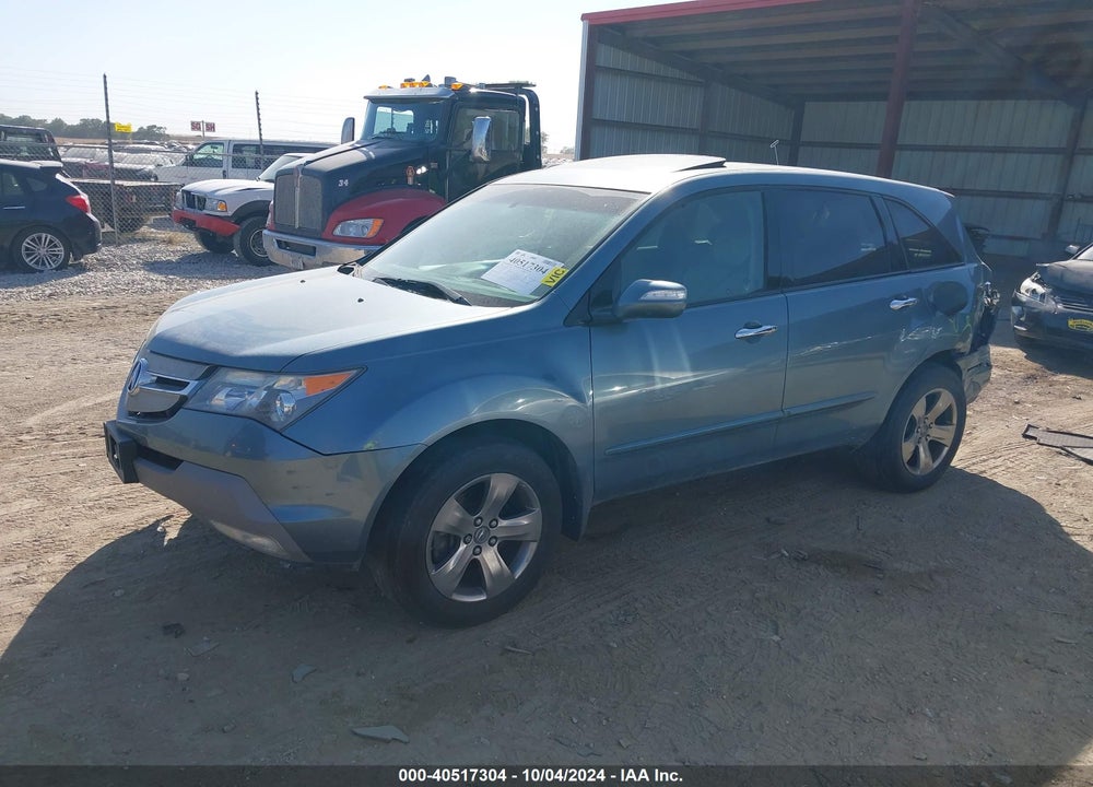2007 ACURA MDX SPORT PACKAGE VIN: 2HNYD28807H539974