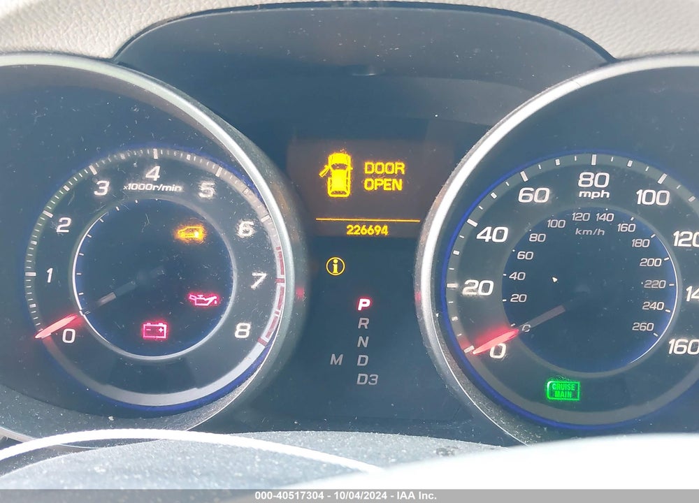 2007 ACURA MDX SPORT PACKAGE VIN: 2HNYD28807H539974