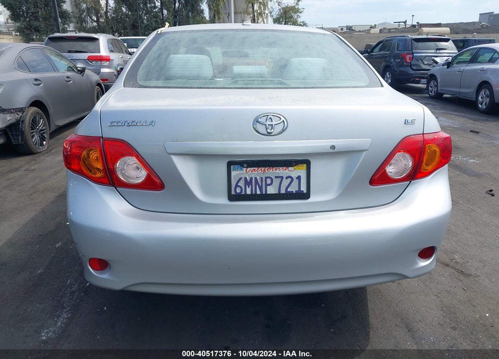 2010 TOYOTA COROLLA LE VIN: 1NXBU4EE6AZ384882