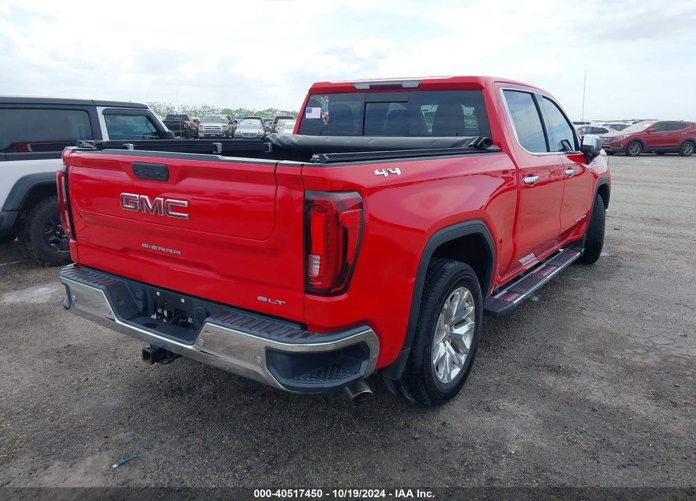 2019 GMC SIERRA 1500 SLT VIN: 3GTU9DED9KG151444