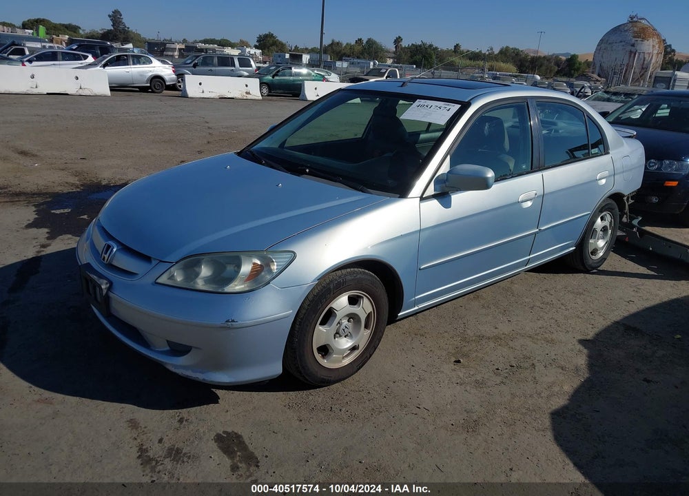 2005 HONDA CIVIC HYBRID VIN: JHMES96615S015195