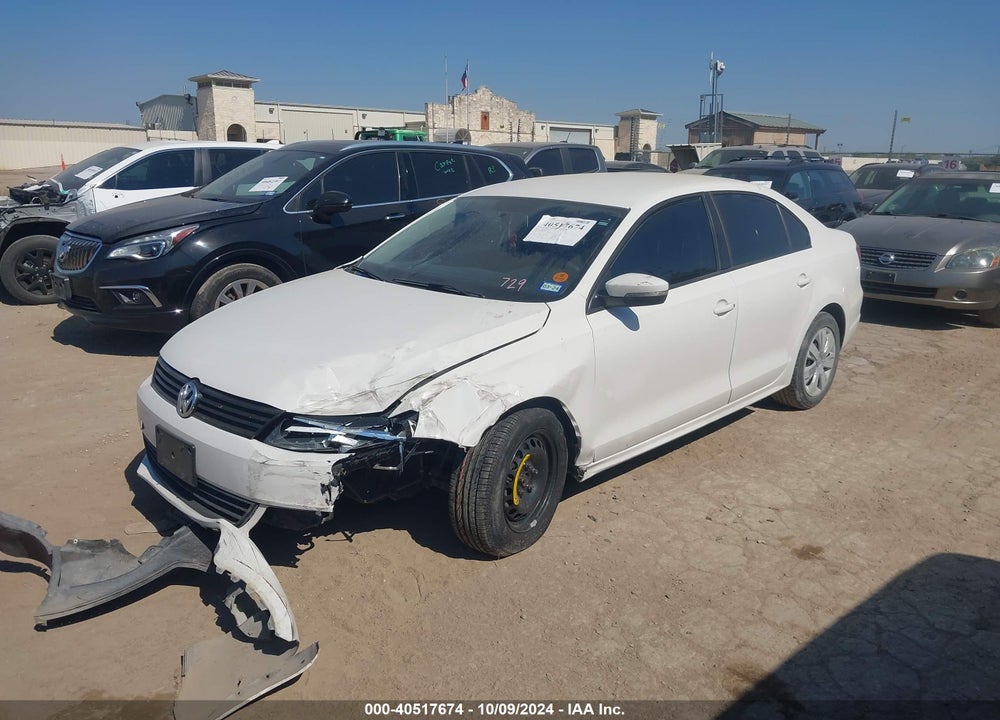 2011 VOLKSWAGEN JETTA 2.5L SE VIN: 3VWDX7AJ0BM340923