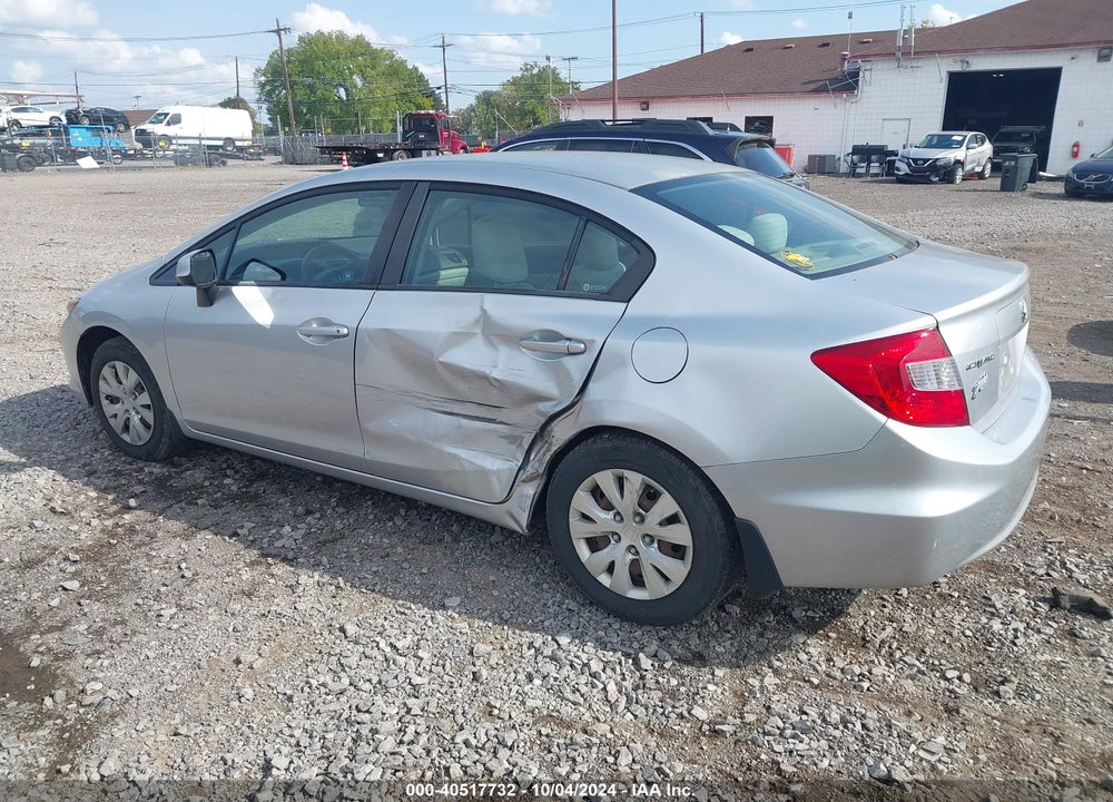 2012 HONDA CIVIC LX VIN: 2HGFB2F55CH315963