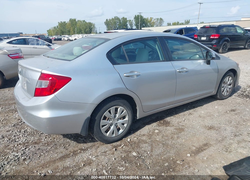 2012 HONDA CIVIC LX VIN: 2HGFB2F55CH315963