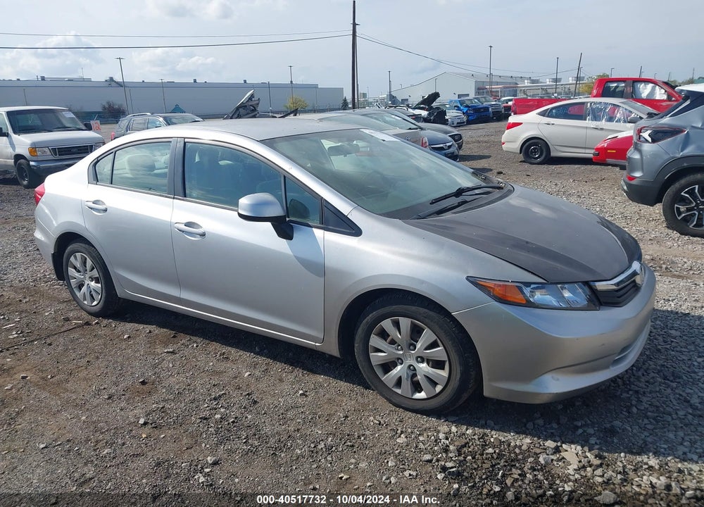 2012 HONDA CIVIC LX VIN: 2HGFB2F55CH315963