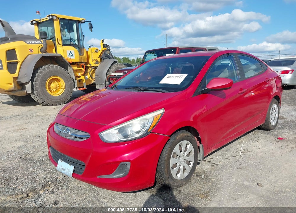 2016 HYUNDAI ACCENT SE VIN: KMHCT4AE7GU081227