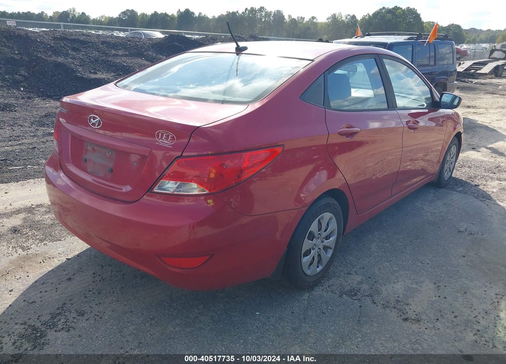 2016 HYUNDAI ACCENT SE VIN: KMHCT4AE7GU081227