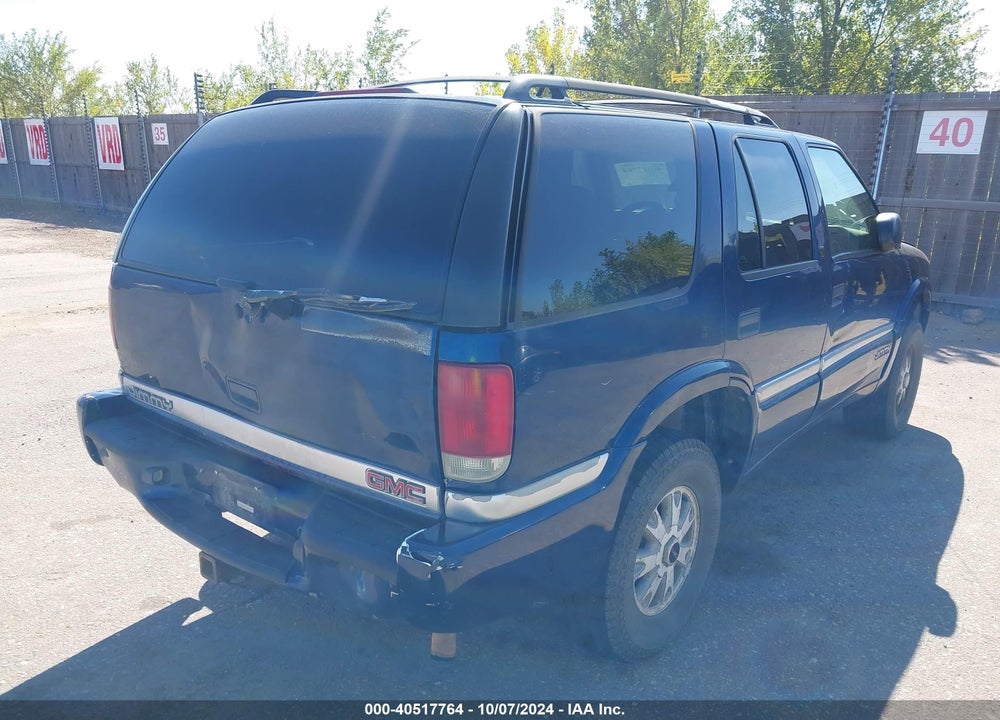 2000 GMC JIMMY SLT VIN: 1GKDT13W8Y2154085