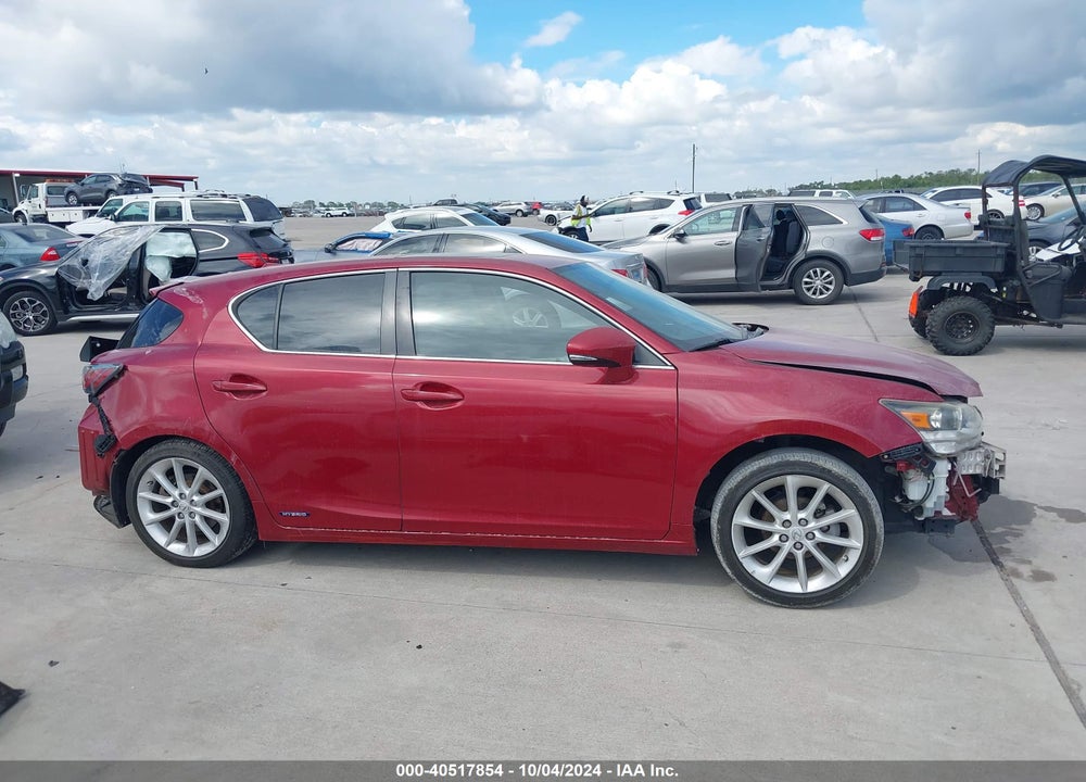 2011 LEXUS CT 200H PREMIUM VIN: JTHKD5BH9B2039057
