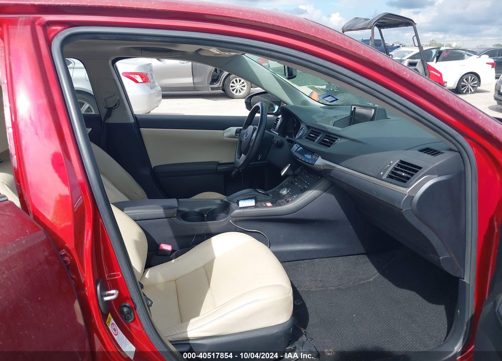 2011 LEXUS CT 200H PREMIUM VIN: JTHKD5BH9B2039057