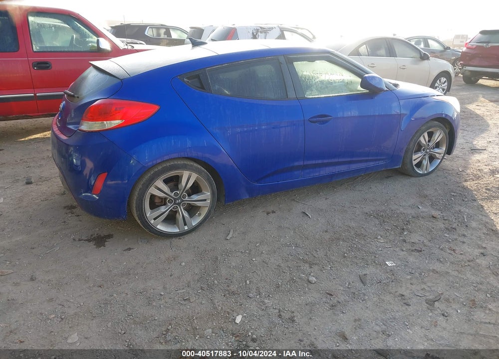 2013 HYUNDAI VELOSTER BASE W/BLACK VIN: KMHTC6AD1DU109912
