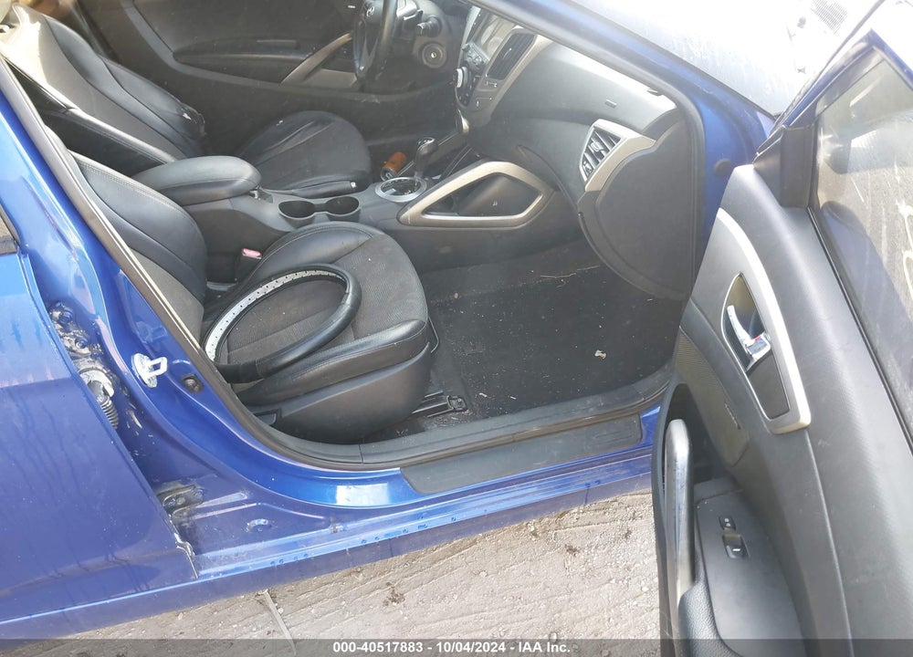 2013 HYUNDAI VELOSTER BASE W/BLACK VIN: KMHTC6AD1DU109912