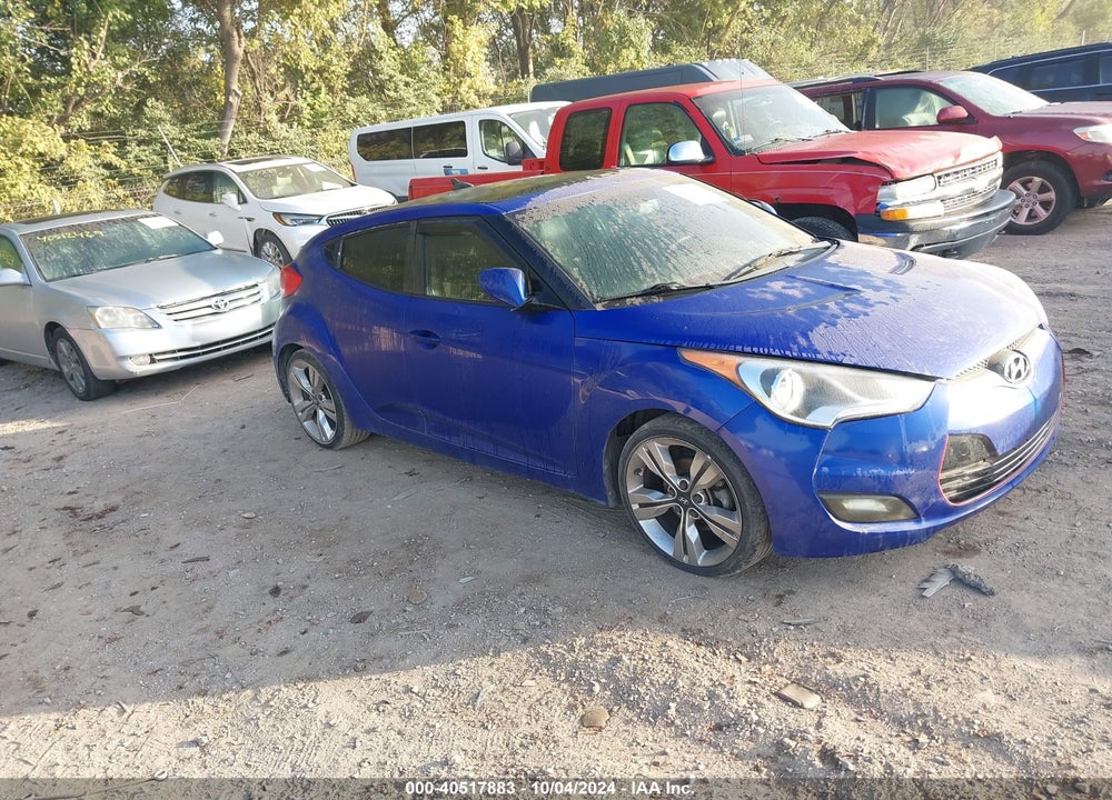 2013 HYUNDAI VELOSTER BASE W/BLACK VIN: KMHTC6AD1DU109912
