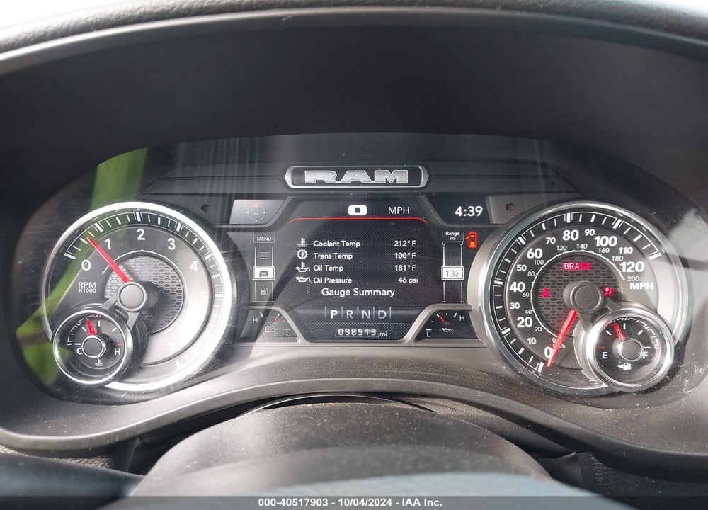 2022 RAM 1500 BIG HORN 4X4 5'7 BOX VIN: 1C6SRFFT7NN440351
