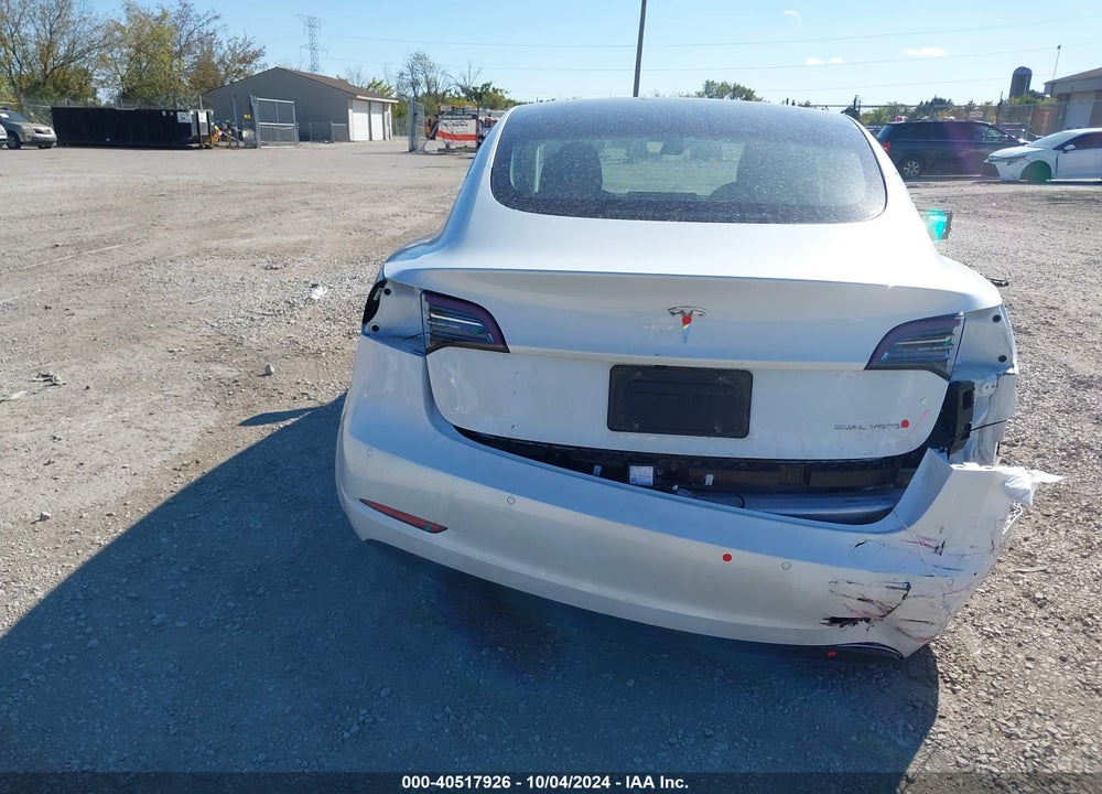 2021 TESLA MODEL 3 LONG RANGE DUAL MOTOR ALL-WHEEL DRIVE VIN: 5YJ3E1EB4MF101113