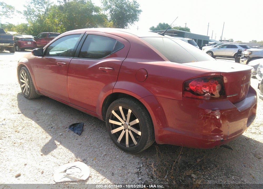 2011 DODGE AVENGER LUX VIN: 1B3BD2FG1BN528778