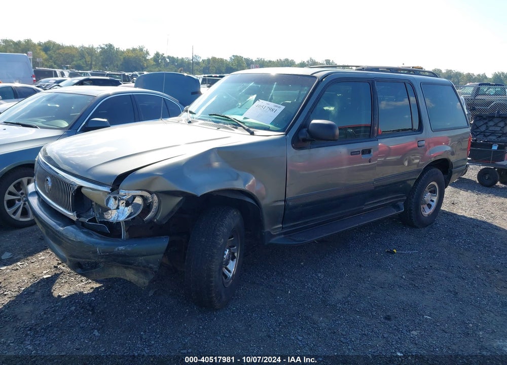 1999 MERCURY MOUNTAINEER VIN: 4M2DU55P7XUJ16589