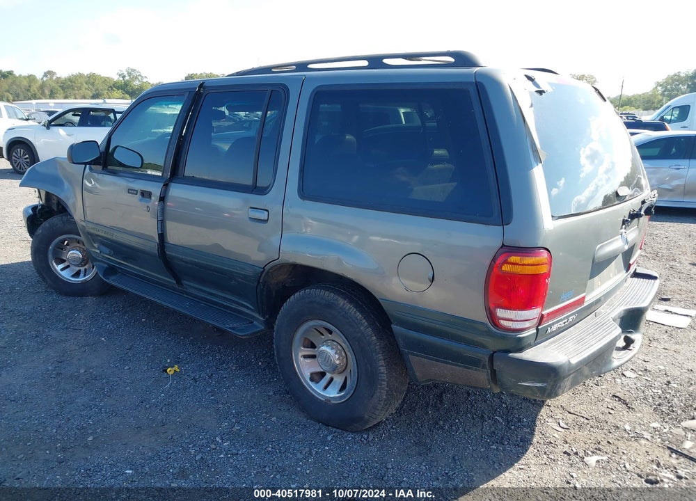 1999 MERCURY MOUNTAINEER VIN: 4M2DU55P7XUJ16589