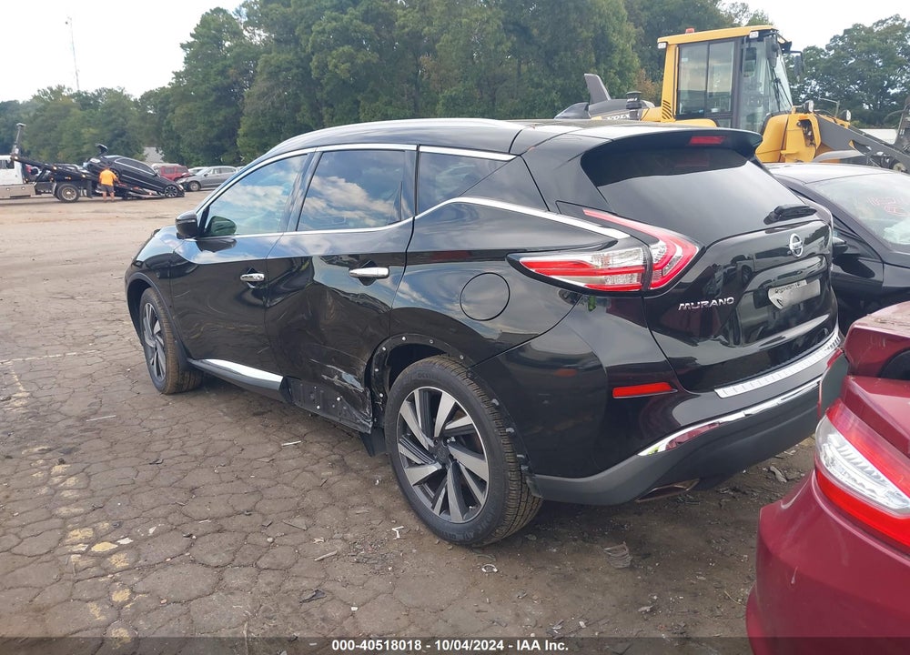 2017 NISSAN MURANO PLATINUM VIN: 5N1AZ2MGXHN203128