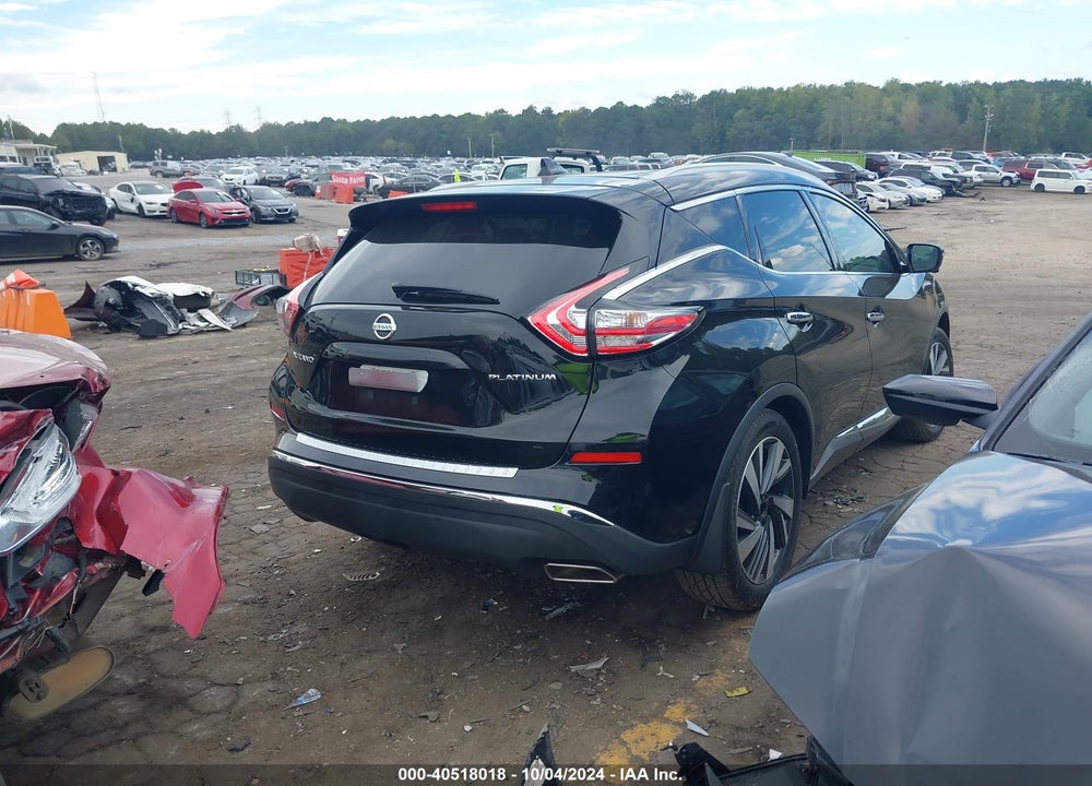 2017 NISSAN MURANO PLATINUM VIN: 5N1AZ2MGXHN203128