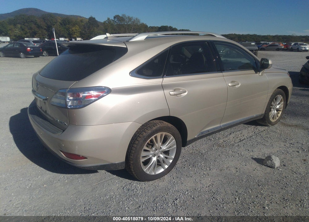 2012 LEXUS RX 450H VIN: JTJBC1BA4C2428722