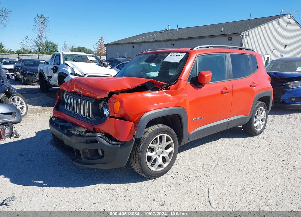 2017 JEEP RENEGADE LATITUDE 4X4 VIN: ZACCJBBB3HPF26388