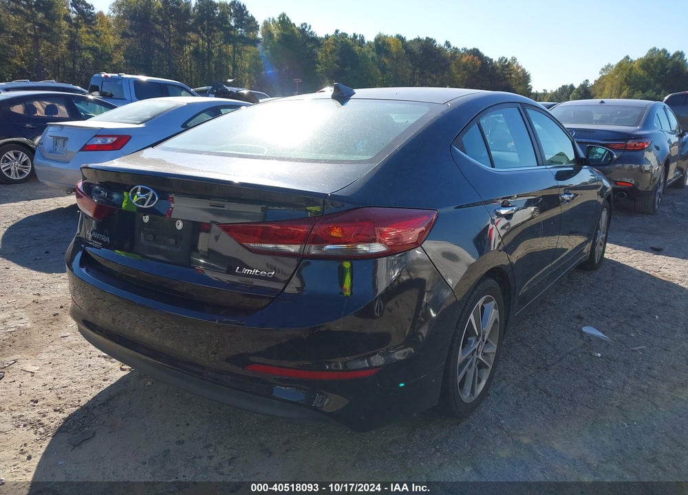 2017 HYUNDAI ELANTRA LIMITED VIN: KMHD84LF5HU147108