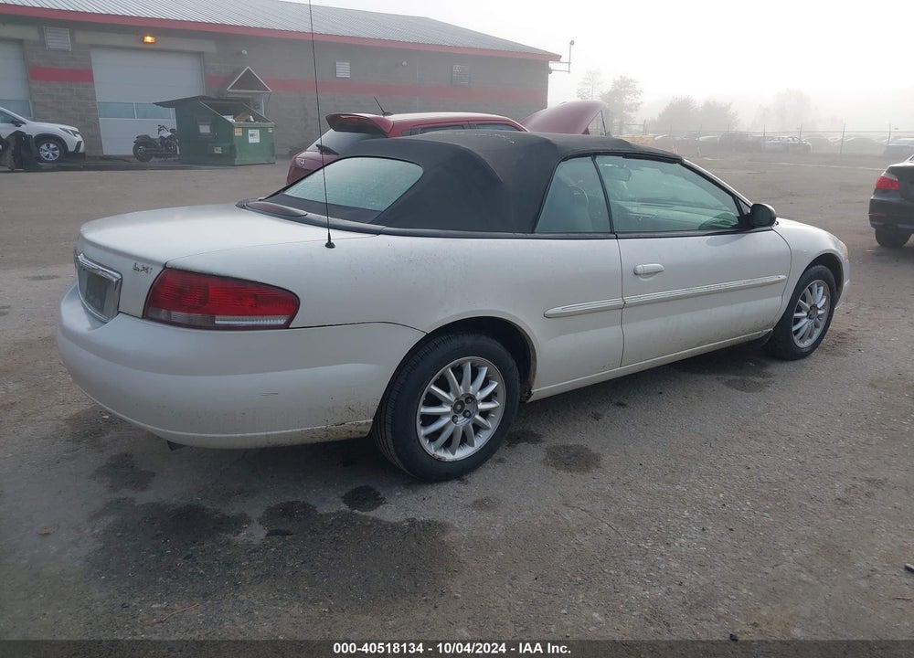 2004 CHRYSLER SEBRING LXI VIN: 1C3EL55R24N107307