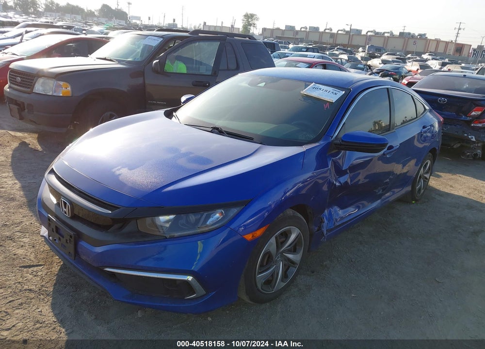 2020 HONDA CIVIC LX VIN: 2HGFC2F61LH522520