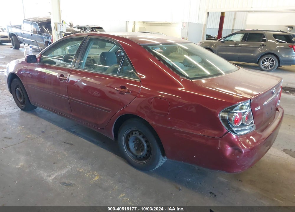 2005 TOYOTA CAMRY LE VIN: JTDBE32K550310937