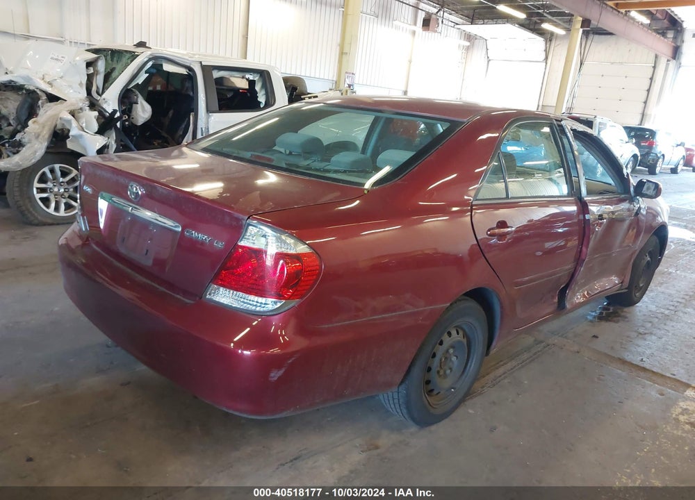 2005 TOYOTA CAMRY LE VIN: JTDBE32K550310937